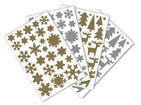Maildor AE188C - Een zakje met stickers initiaal, 20 vellen, 10,5 x 16 cm, Kerstmis 2 (640 stickers)