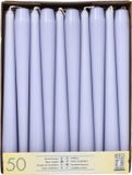 Conpax Candles Dinerkaarsen Mega Pack - 50 stuks - Lila - 25 cm
