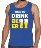 Bellatio Decorations Shoppartners Bv Time to drink Beer tanktop blauw heren S