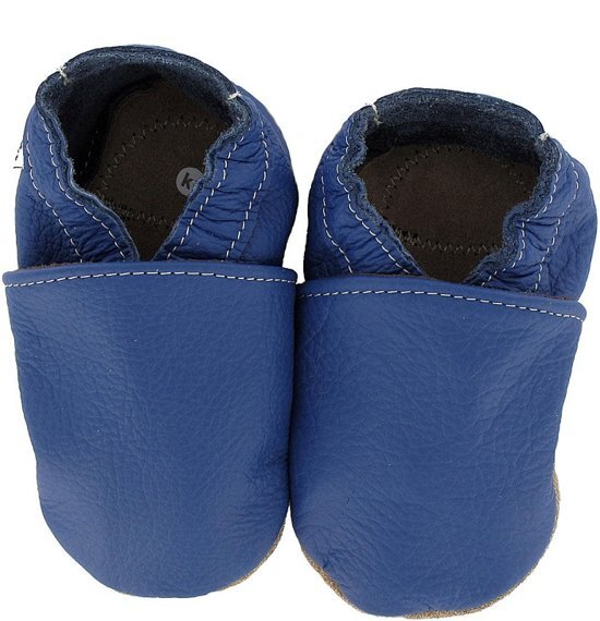 Hobea - babyslofjes - kruipslofjes - blauw - Maat 18/19