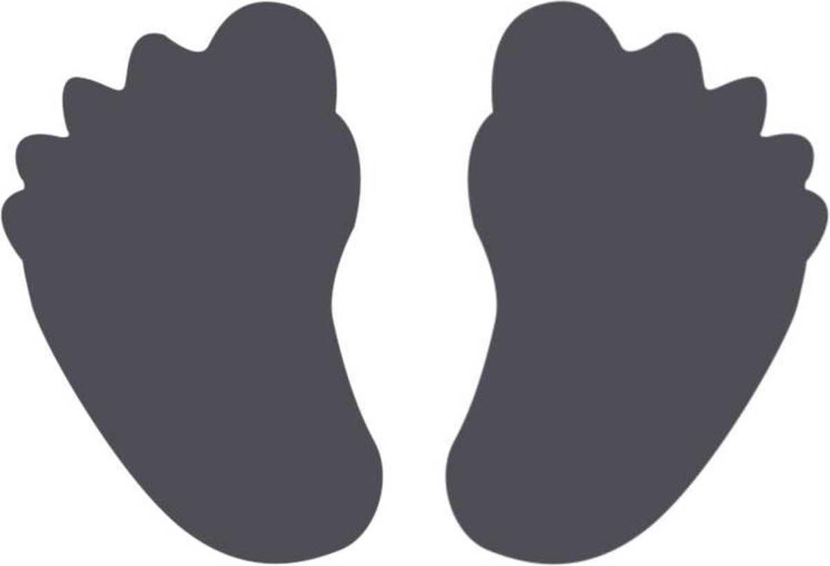 Vaessen Creative Pons - Mini - Baby Voetjes - Ø 0,95cm - Wit