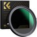 K&F Concept 67mm circulair polarisatiefilter & ND2-32 variabel grijsfilter