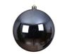 Decoris boule de noël 14cm en polystyrène, couleur bleu 1 pièce