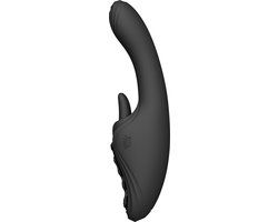 Zalo - Ares - Likkende G-Spot Rabbit Vibrator - Verwarmend - App Control - Obsidian Zwart