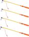 Tender Toys Lampionstokje - 6x - Oranje - Met LED Lichtje - 50 cm