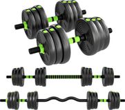 SPORTNOW Halterset Kunststof, zand 140L x 22B x 22H cm Groen