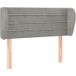 Tête de lit velours gris