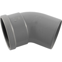 PVC bocht manchet 45 graden 125mm 1x mof