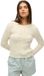 Superdry Essentials Slanke Kabeltrui Dames Ecru UK12-EU40
