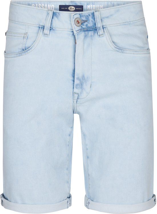 Petrol Industries Heren Bassano Regular Jeansshort Shockwave Blauw Maat L