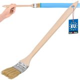 KOTARBAU® Radiatorkwast, 36 mm, hoekpenseel, lazuurkwast, lakkwast, schilderkwast, houten kwast voor moeilijk toegankelijke plaatsen