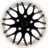 AutoStyle 4-Delige Wieldoppenset Missouri 15-inch zwart/witte rand