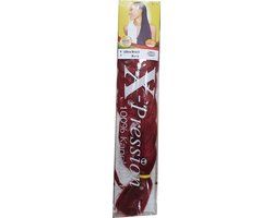 Hair extensions X-Pression Burg Burg - 55 cm - BURGUNDY - 3 pieces
