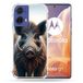 Cokitec Versterkte hoes voor Motorola G85 5G Jacht Boar Attack