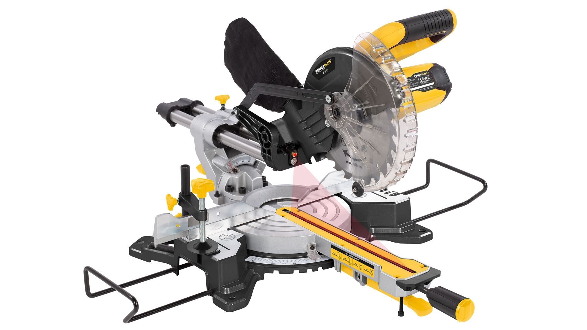 Powerplus POWX075710S Radiaal Afkortzaag - 1600W - 210mm - Incl. Laser en Trekfunctie