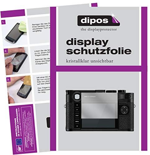 dipos I 2 x beschermfolie, helder, compatibel met Leica M10-P folie, displaybeschermfolie