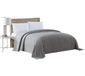 Beatrice Home Fashions Channel Chenille Sprei, full size, grijs