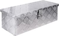 Trucky Coffre de timon en aluminium D025 Camion/Remorque Boîte à outils 25L Argent
