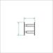 Mottez LBXB941VBC tige télescopique – 2 supports, 30 à 55 cm, blanc