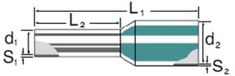 Weidmüller 9005890000 Adereindhulzen 1.5 mm² Deels geïsoleerd Zwart 5000 stuk(s)