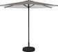 vidaXL Tuinparasol met voet Rechthoekig 2,7 x 2,7 m Polyester Zwart en wit