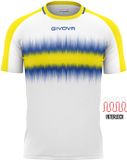 Givova Sportshirt Radio Groen-zwart Wit - L