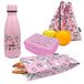Nerthus FIH 1026 roestvrij stalen fles set lunchbox broodtas en rugzak kinderen unicorns school