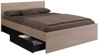 Vente-unique Cadre de lit bois naturel clair 140 x 190 cm