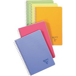 Clairefontaine Linicolor Spiraalschrift Wit Geruit A5 90 g/m