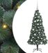 vidaXL Sapin de Noël artificiel pré-éclairé avec boules vert 120 cm