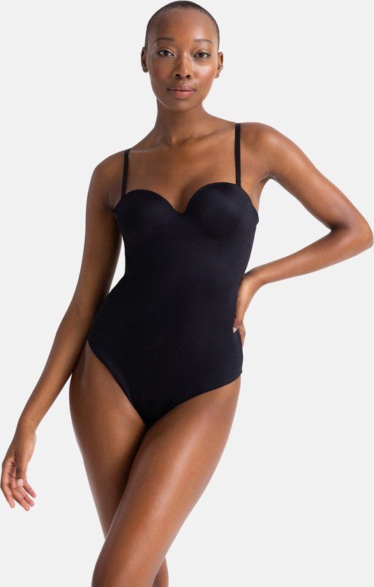 Dorina Sublime Sculpt Strapless Shapewear Body - Black - 80A