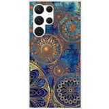 1001 coques Samsung Galaxy S23 Ultra mandalla bleu bedrukt siliconen hoesje