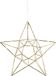 Star led-draadster Edge, ca. 38 cm, metaal, goud, 7 x 38 x 38 cm.