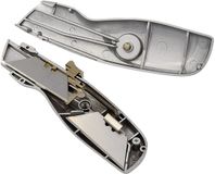 WEDO Safety veiligheidsmes met trapeziumvormig lemmet, aluminium, zilver