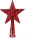 Gerimport Piek kerstboom - ster - rood - kunststof - 27 cm