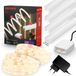 Briloner Pimp your Panel complete set 4m LED strip diffusers 14-15 mm | 18 W, 1950 lm, 224 leds, 2 x 2 m ledstrip, blanc chaud, auto-adhésif, 4 x 1 m diffuseur, interrupteur à câble, raccourcissable