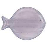 Plat Kos Plat porseleinen bord, 25,3 x 19 cm, Coastal-stijl, grijs