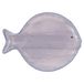 Plat Kos Plat porseleinen bord, 25,3 x 19 cm, Coastal-stijl, grijs