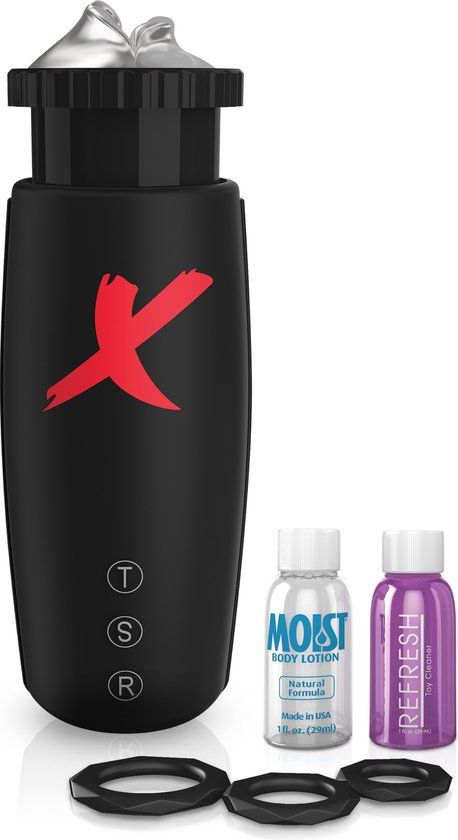 Pipedream PDX Elite Vibrerende Moto-Bator Masturbator - Zwart