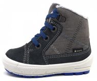 Superfit Groovy 0063182000 Chaussures enfant, Gris/Bleu, Cuir, Gr.22-28, Doublure chaude
