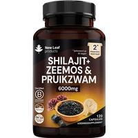 New Leaf Products Shilajit + Zeemos & Pruikzwam - 120 capsules