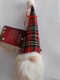 Lumineo Kersthanger gnoom LED kerstdecoratie polyester 6x6x20cm