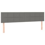 vidaXL Boxspringbed met matras, donkergrijs, stof, 160x200 cm