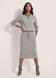 MADELEINE Rok Jerseyrok met glanzend garen en trekkoord