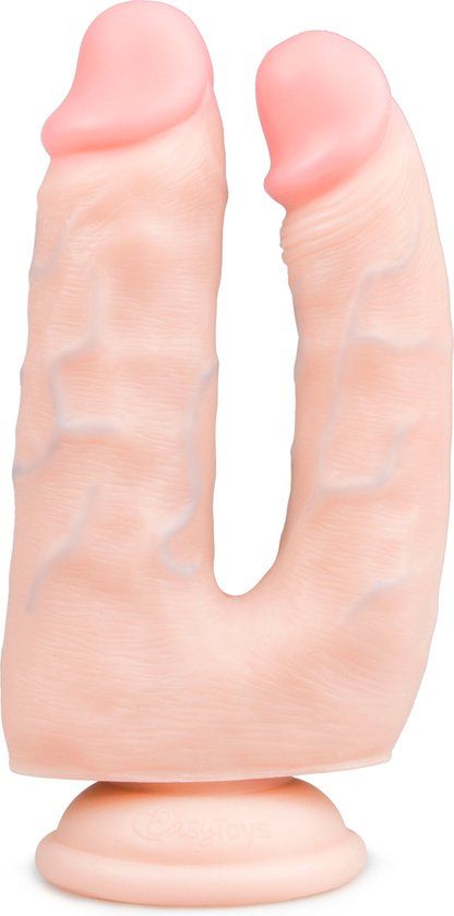 Easytoys Dildo Collection Realistische Dubbele Dildo - 15 cm - Beige