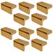 cyclingcolors Set van 10 kunststof latten met kap, houder 53 mm x 8 mm voor bed en ring, Doga lattenbodem, schommelbank, bruin