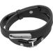 Philipp Blanc Niklas Bracelet en cuir véritable et acier inoxydable
