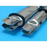 PME CC323 Knipper met kleine en middelgrote maten, assortiment, 2-delig, roestvrij staal, zilver, 8,5 x 2 x 1,5 cm