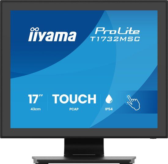 iiyama ProLite T1732MSC-B2S computer monitor 43,2 cm (17") 1280 x 1024 Pixels SXGA LED Touchscreen Zwart