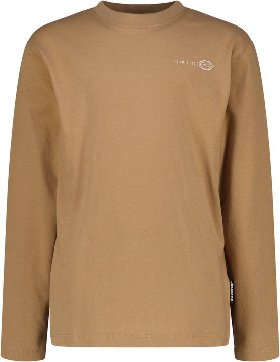 Raizzed Jongens T-shirt Harl Lange Mouw Ronde Hals Katoen Bruin Maat 176